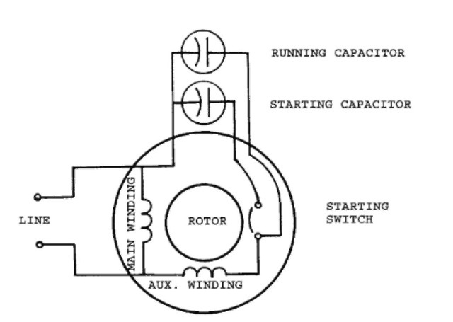 Zapojení motorového kondenzátoru na střídavý proud